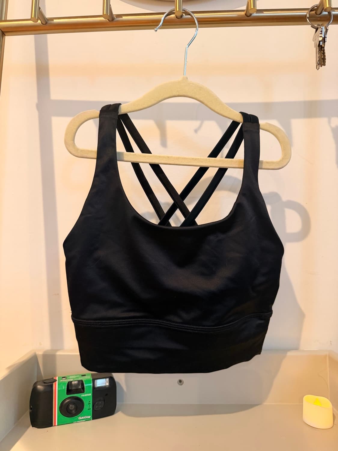 Energy Bra in Black Satin