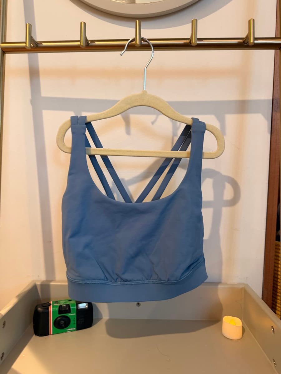 Energy Bra Longline in Oasis Blue