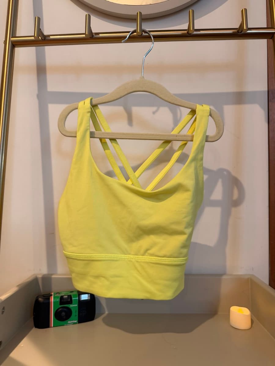 V-Waist Cropped Tennis Tank Top in Faded Zap / White / Rip Tide