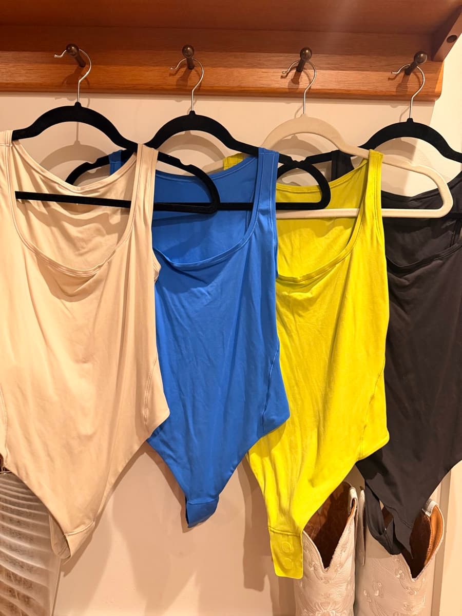 Lululemon Wundermost Ultra-Soft Nulu Square-Neck Sleeveless Bodysuit in Multiple