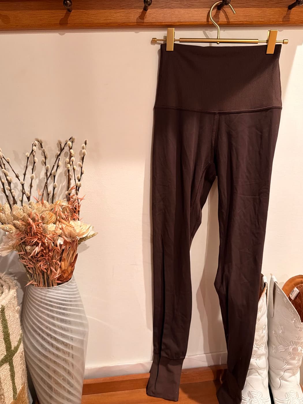 Super High-Rise Ribbed Align Legging 28" in Espresso