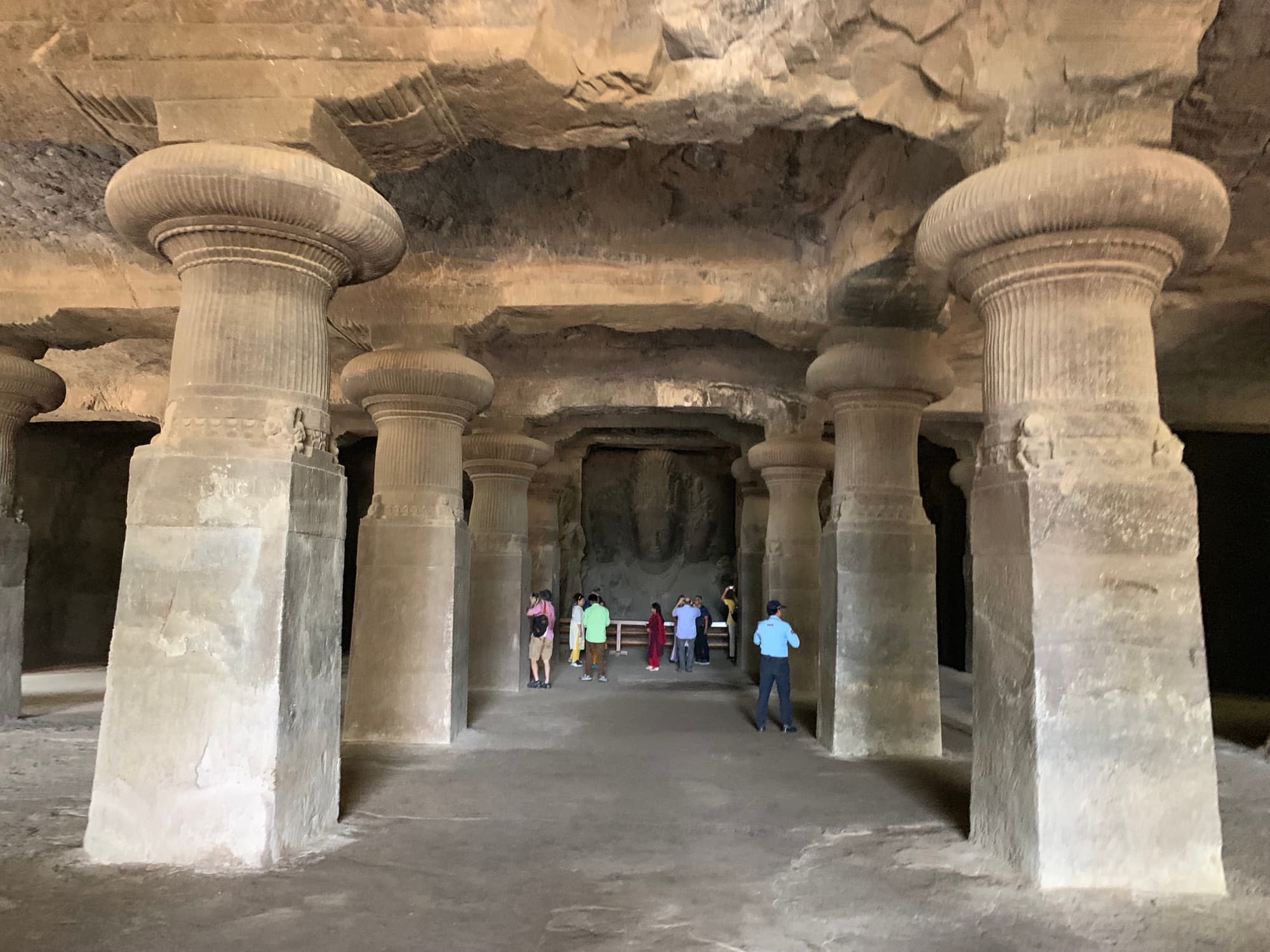 Elephanta Caves, Ancient Rock-Cut Temple Interior