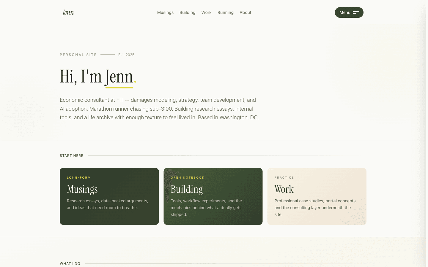 Home page screenshot